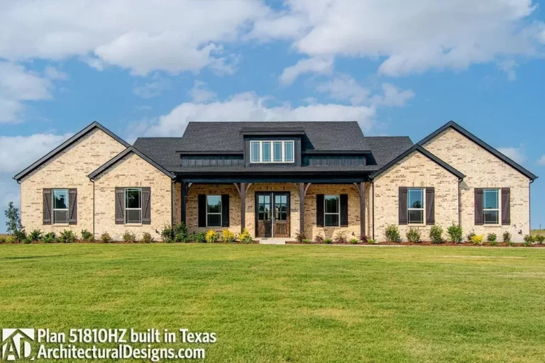 Sleek Symmetry with A 4 Bedroom Modern Farmhouse with Open Views and a Luxurious Vaulted Master Suite (Floor Plan)