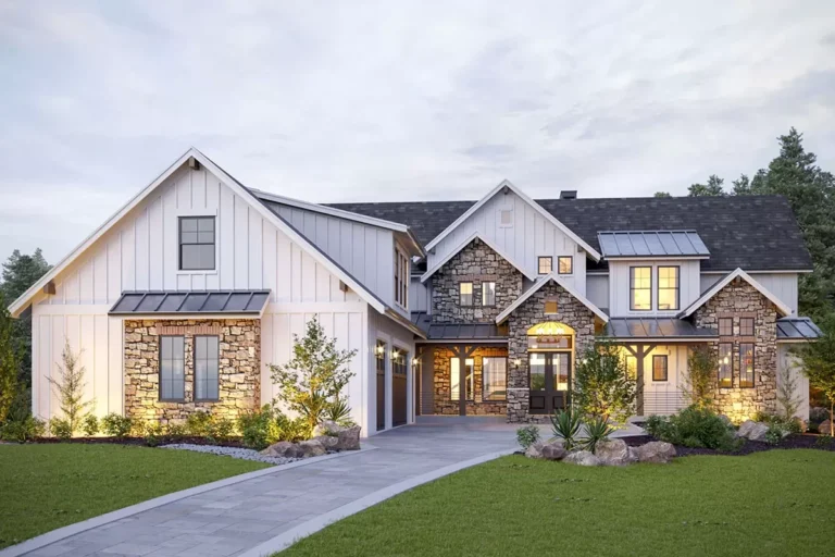2-Story New American House Plan with Amazing Views to the Rear (Floor Plan)