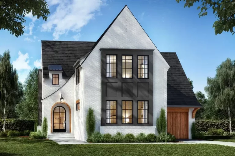 2300 Square Foot Transitional House Plan with 3 Bedrooms (Floor Plan)