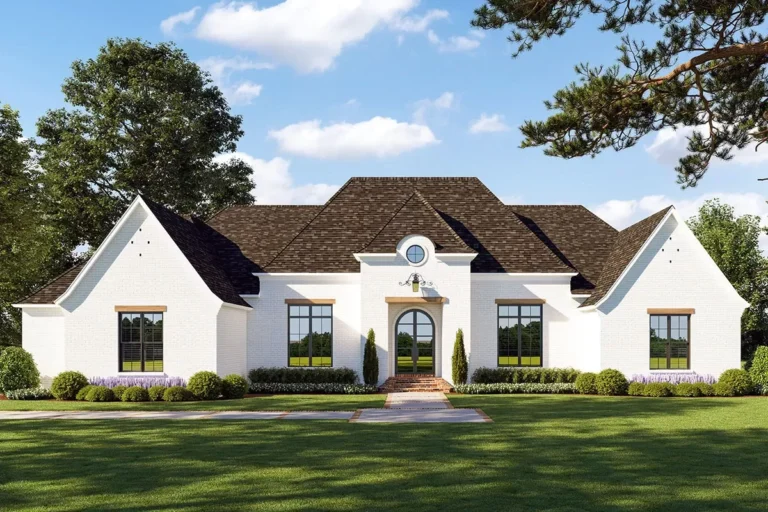 Breathtaking French Country House Plan with Screened Porch (Floor Plan)