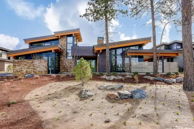 Modern Mountain Home Plan with Rooftop Deck (Floor Plan)