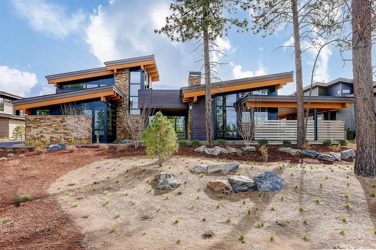 Modern Mountain Home Plan with Rooftop Deck (Floor Plan) - Luxe Dreamer