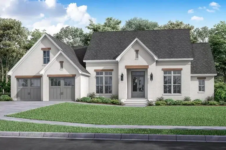 Open Concept 3 Bed, 2 Bath House Plan with 2-Car Garage and Bonus Room (Floor Plan)