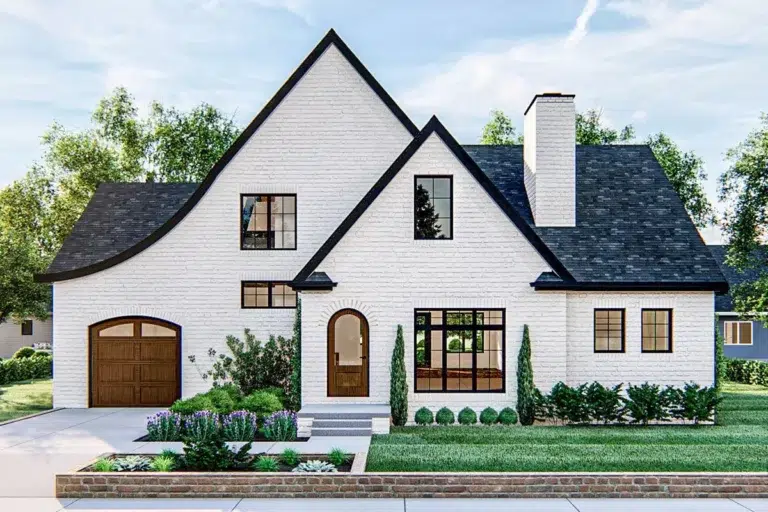 3-Bed Modern Cottage with Brick Exterior (Floor Plan)