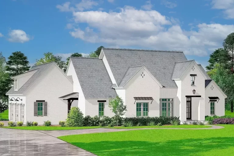 Beautiful 4-Bedroom Transitional Acadian House Plan with Keeping Room (Floor Plan)