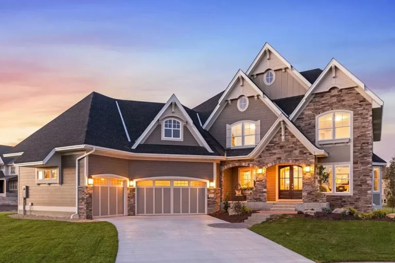 Exciting Craftsman House Plan with Finished Two-Story Sports Court (Floor Plan)
