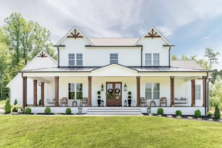 Exclusive 2-Story Farmhouse plan with Wraparound Porch (Floor Plan)