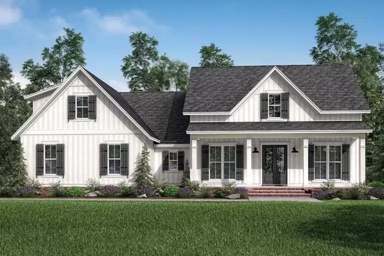 Exclusive 3 Bed Farmhouse Plan with Optional Bonus Room (Floor Plan)