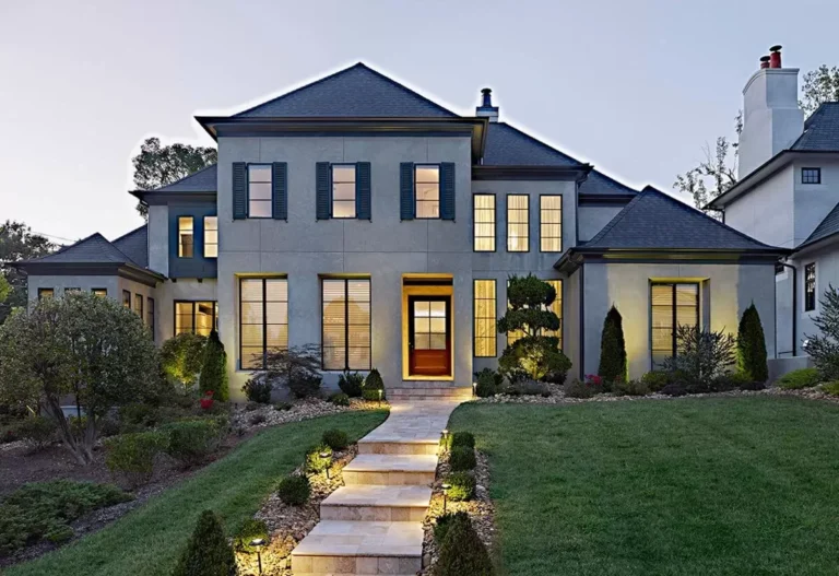 Exclusive 4-Bed Contemporary House Plan with a Covered Veranda and a Courtyard (Floor Plan)