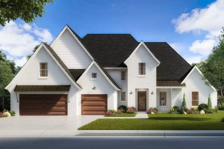 Exclusive Two-story House Plan with Future Bonus Room – 2768 Sq Ft (Floor Plan)