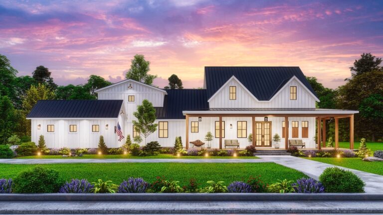Farmer’s Modern Farmhouse B (Floor Plan)