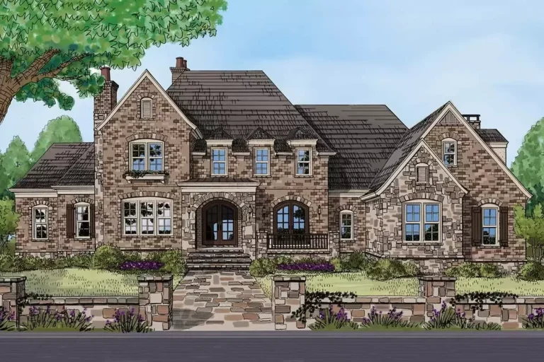 Impressive European House Plan (Floor Plan)