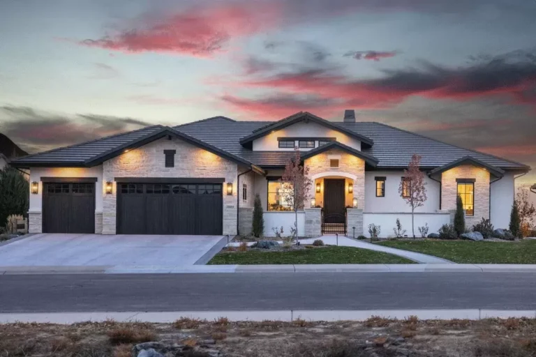 Mountain Craftsman House Plan with Home Office and Vaulted Playroom – 3601 Sq Ft (Floor Plan)