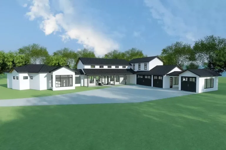 Sprawling Hill Country Home Plan with Deluxe Master Wing (Floor Plan)