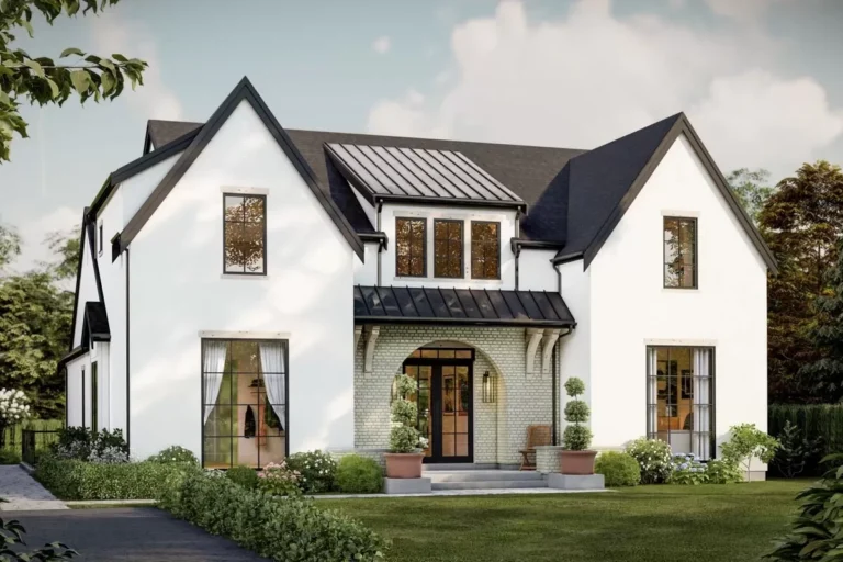 Transitional Acadian Multigenerational House Plan with Lower Level Apartment (Floor Plan)