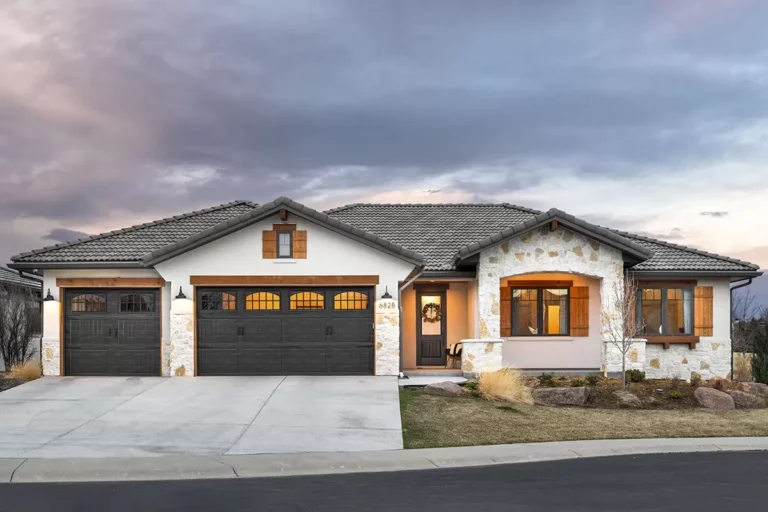 Tuscan Ranch Plan with Option to Finish Basement (Floor Plan)