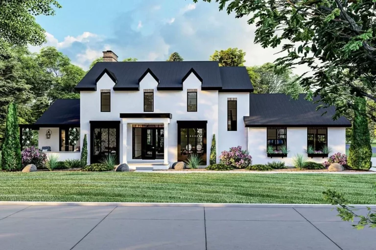 4-Bed Southern-style House Plan with a Modern Touch (Floor Plan)