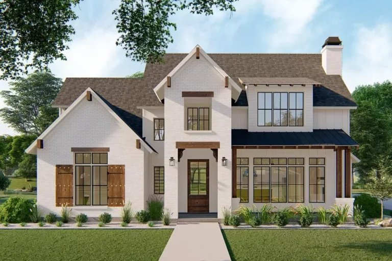Exclusive Modern Farmhouse Plan with Main-Floor Master and Guest Suite (Floor Plan)