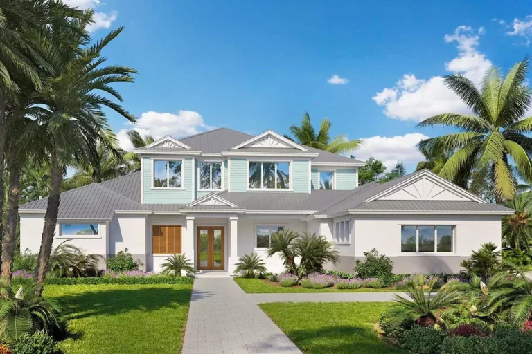 Southern Coastal Contemporary Home Plan with Great Indoor-Outdoor Living (Floor Plan)