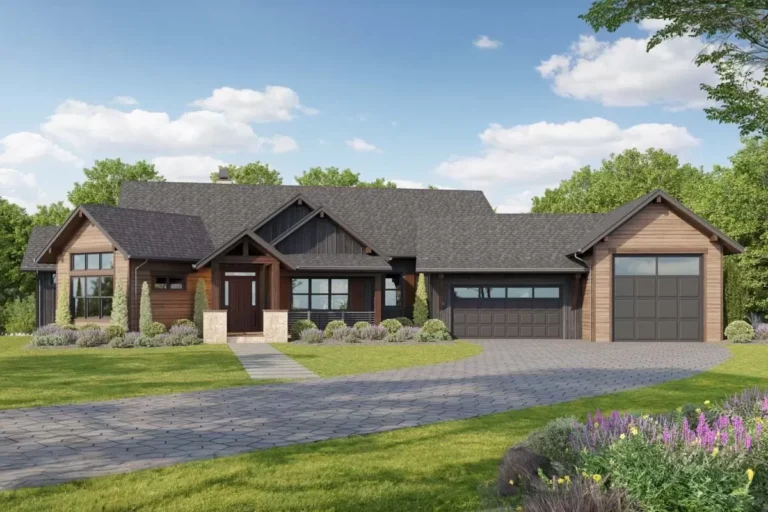 2-Bed Mountain House Plan with Optional Lower Level – 2582 Sq Ft (Floor Plan)