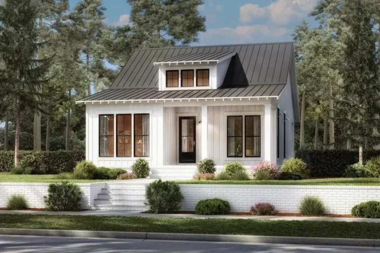 2-Bed and 2-Bath Board and Batten Cottage (Floor Plan)