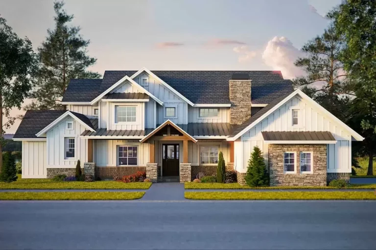 Beautiful New American Farmhouse with Main-Level Master – 4072 Sq Ft (Floor Plan)