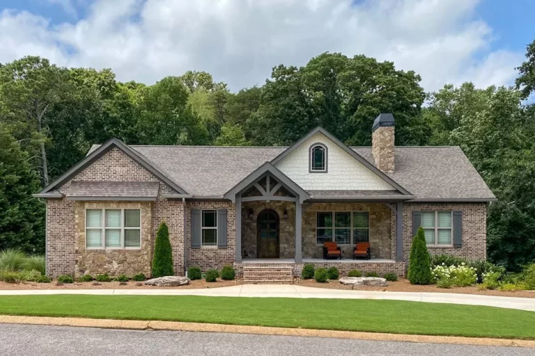 Country Craftsman Plan with Option to Finish Basement (Floor Plan)