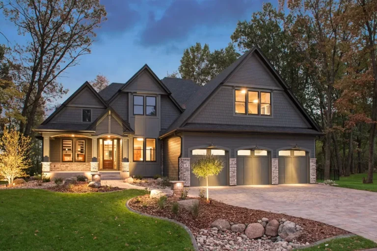 Exclusive Craftsman Home Plan with Indoor Sports Court (Floor Plan)