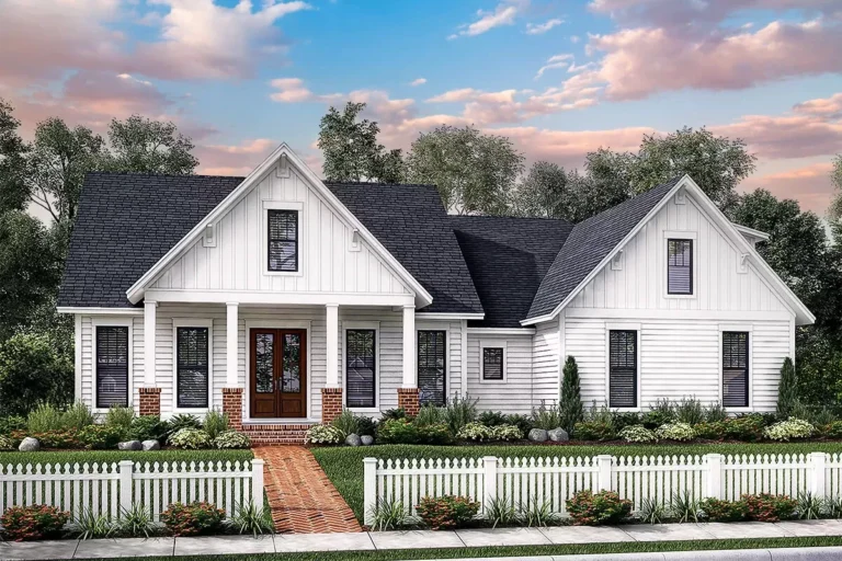 Exclusive Farmhouse with Bonus Room and Side Load Garage (Floor Plan)