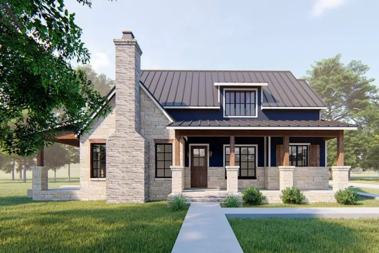 Exclusive Two-Story House Plan with Ample Outdoor Living Space (Floor Plan)