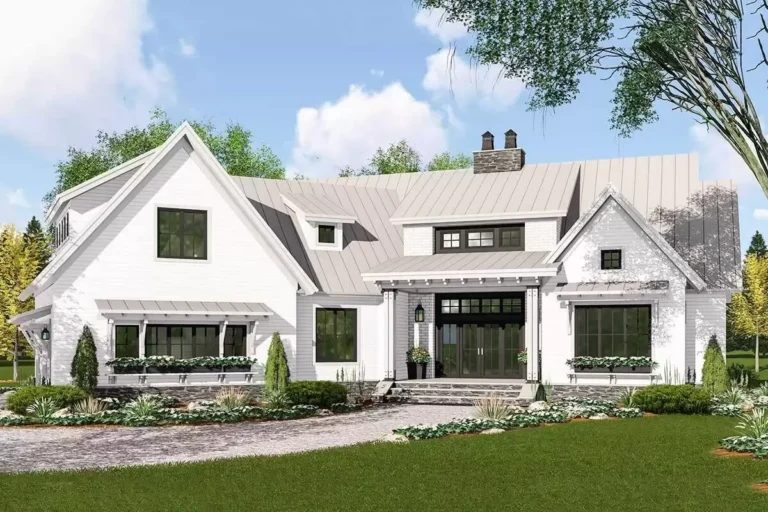 Expandable Modern Farmhouse House Plan with Options – 2157 Sq Ft (Floor Plan)