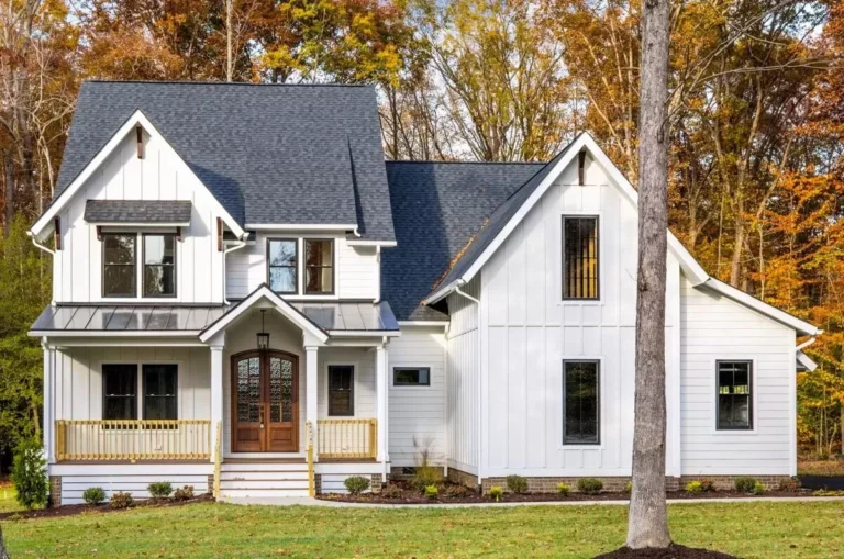 Modern Country Home Plan with Main Floor Master Suite and a Kids' Loft (Floor Plan)