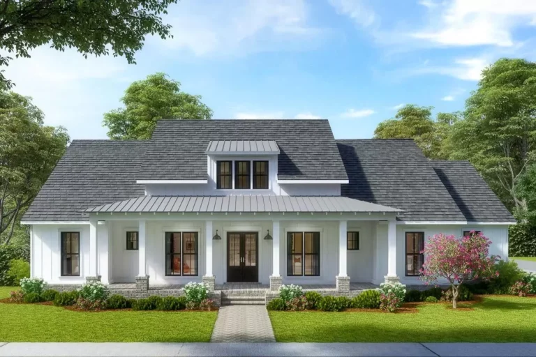 Modern Farmhouse Plan with Vaulted Rear Porch – 2815 Sq Ft (Floor Plan)