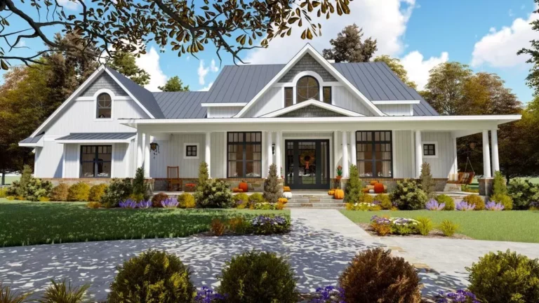 Modern Farmhouse with Two Bonus Rooms – 2787 Sq Ft (Floor Plan)