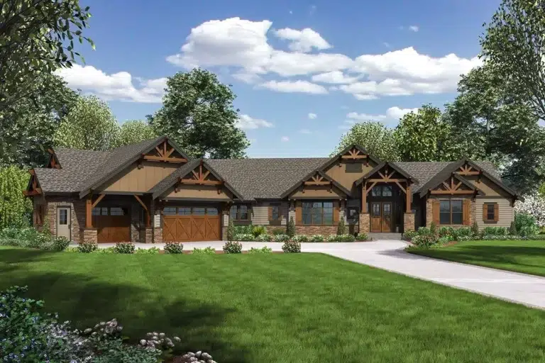 One Story Mountain Ranch Home with Options (Floor Plan)