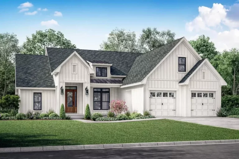 One-story Modern Farmhouse with Direct Laundry Access from the Main Suite (Floor Plan)