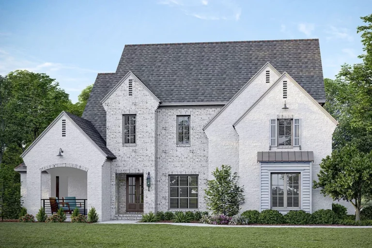 Exclusive 5-Bed European Home Plan with Sunroom (Floor Plan)