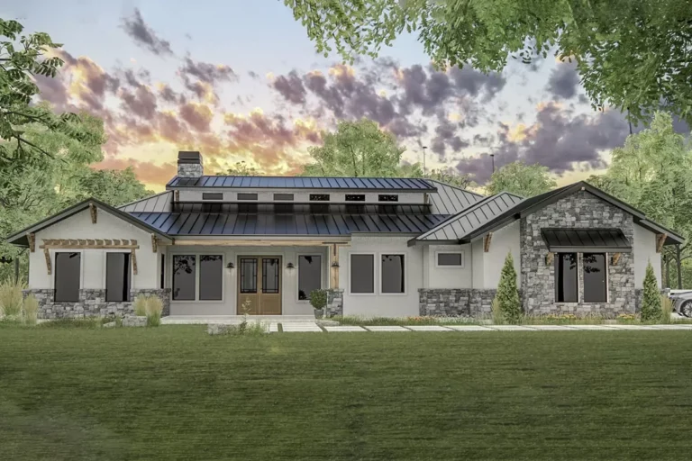 Exclusive Northwest Transitional Farmhouse Plan (Floor Plan)