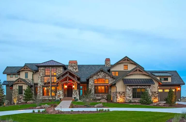 Grand Mountain Lodge – 4531 Sq Ft – Architectural Designs (Floor Plan)