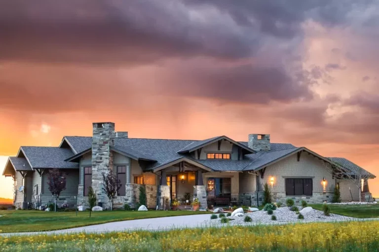Luxury New American Mountain Home Plan with Optional Lower Level (Floor Plan)