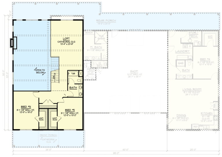 Multi-Generational Barndo-Style House Plan with Massive Connecting