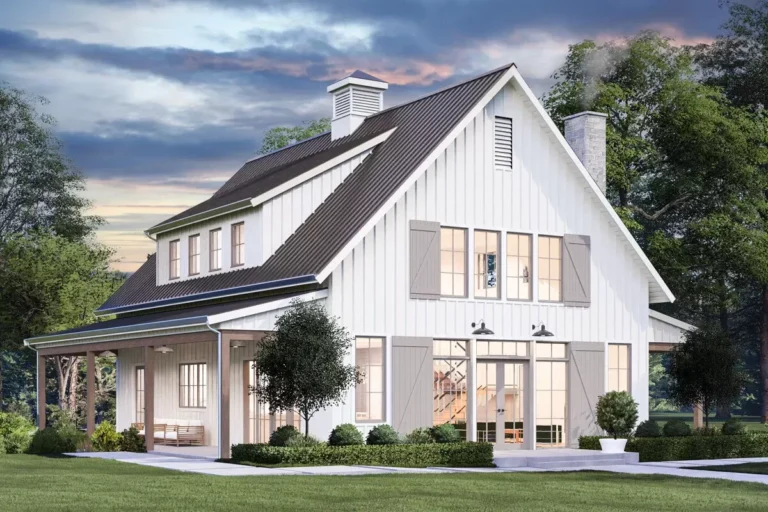 Barndominium-Style Modern Farmhouse House Plan with Vaulted Ceiling – 2790 Sq Ft (Floor Plan)