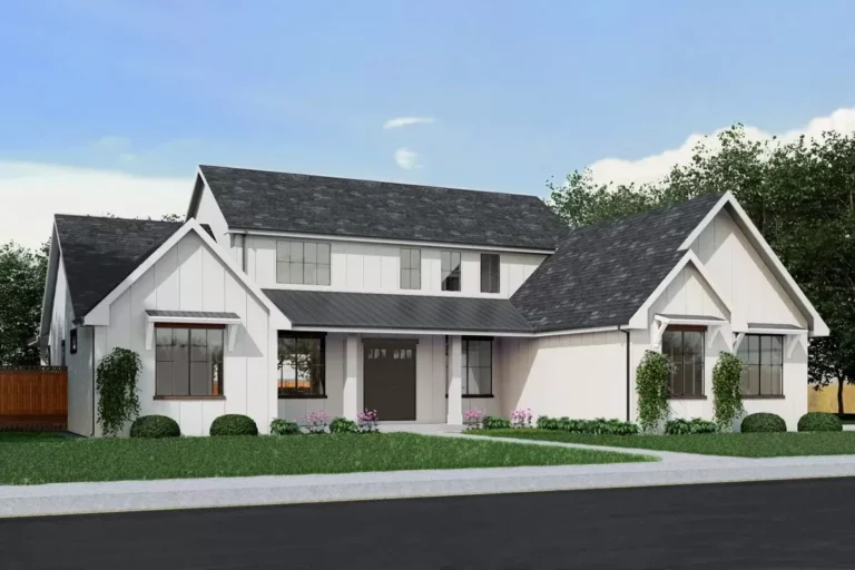 Exclusive Farmhouse Plan with Eat-in Kitchen (Floor Plan)