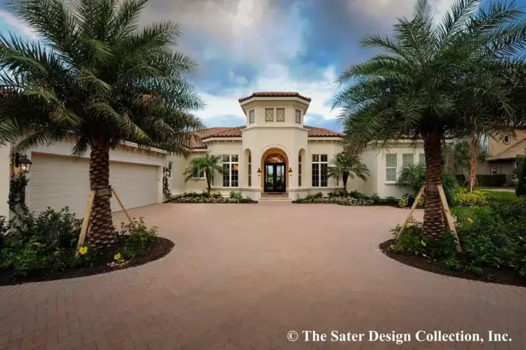 Luxury European Home Plan for Indoor / Outdoor Living (Floor Plan)