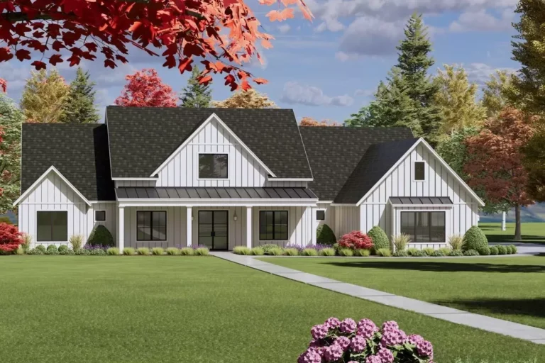 Modern Farmhouse with Game Room and Flex Room – 4083 Sq Ft (Floor Plan)