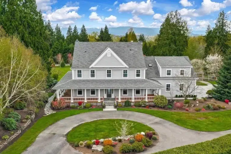 5-Bed Luxurious Farmhouse Plan with Full Wrap-Around Porch (Floor Plan)