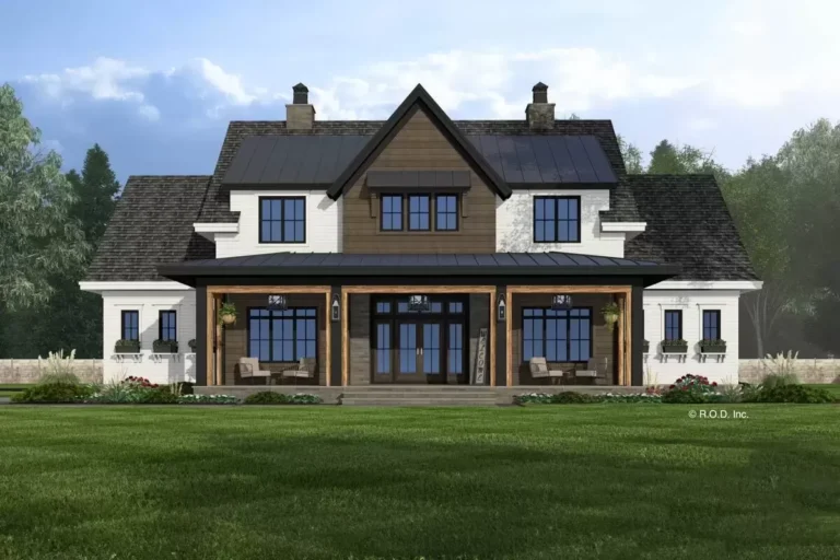 5-Bed Modern Farmhouse with Upstairs Jack and Jill Bathroom – 3574 Sq Ft (Floor Plan)