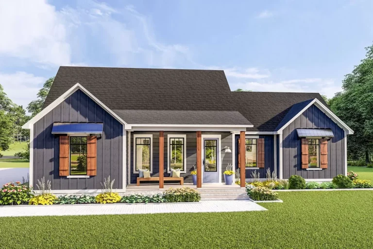 Exquisite 3-Bed House Plan with Split Bedrooms (Floor Plan)