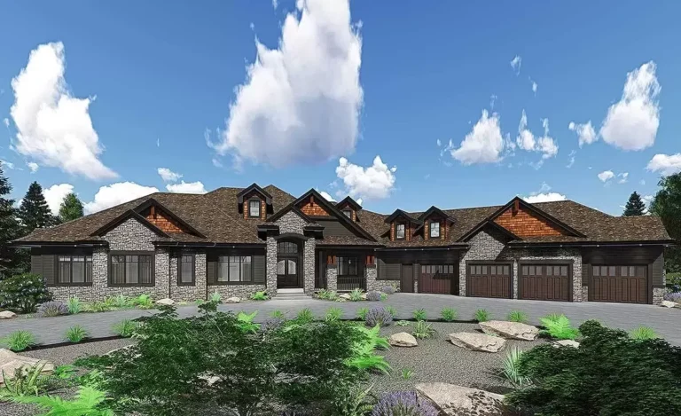 Over-Sized Mountain House Plan (Floor Plan)