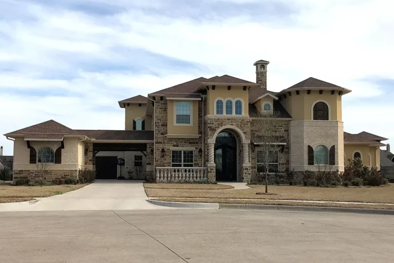 Spacious European House Plan with Two-Story Family Room (Floor Plan)